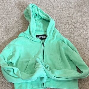 Katie J NYC Kids XL Green Hoodie